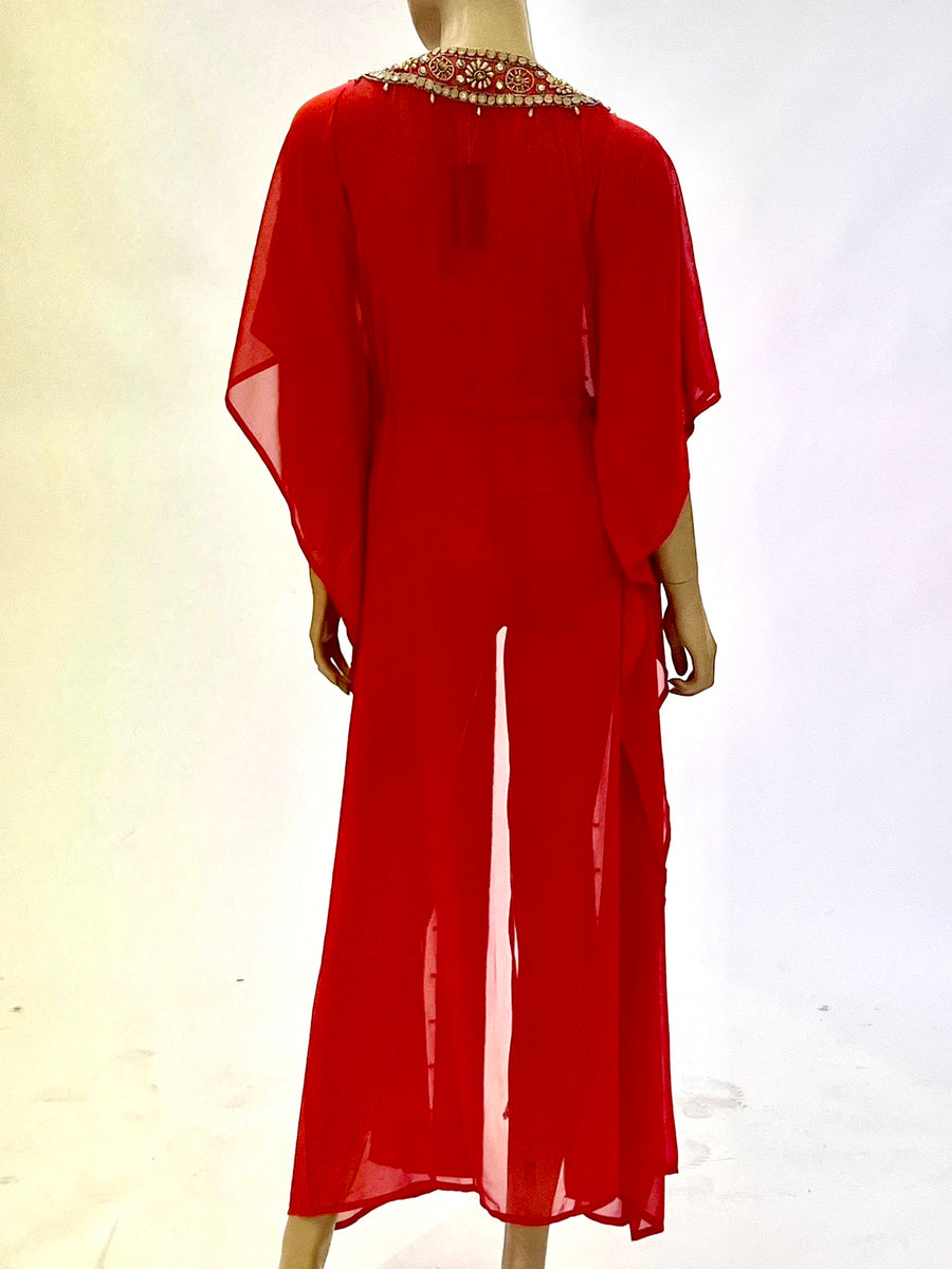 red cover up dress Red Princes coverup – ranees.co
