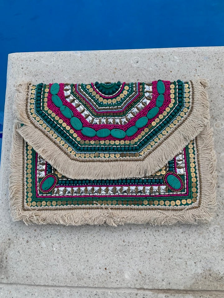 TURQUOISE CLUTCH ranees co TURQUOISE CLUTCH ranees co