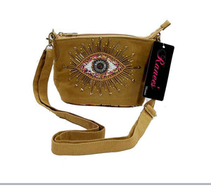 Peek- a -boo lucky eye messenger bag