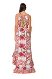 Pink Tropical High-Low Maxi Dress-26442