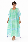 CH-3043 Long blue kaftan