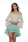 Off shoulder Mini Dress- 3271