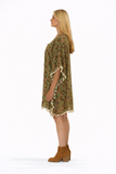 Cameo print kaftan