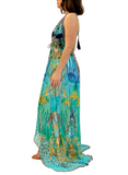 715 Peacock dress PRINT COLLECTION 2023