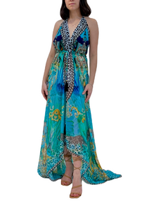 715 Peacock dress PRINT COLLECTION 2023