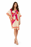 Ch-2979, ecru/pink kaftan ( pack of 2)