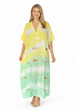 CH-5359 Long yellow kaftan- pack of 2