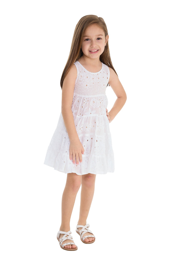 Sleeveless dress for little girls