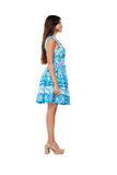 Ocean Breeze Sleeveless Mini Dress- AKC-31803