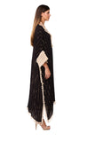 BO-2997 BLACK VISCOSE LONG KAFTAN 2026 collection