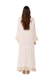 c-3010 IVORY VISCOSE LONG SHRUG WITH LACE 2026  collection