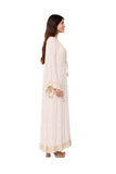 c-3010 IVORY VISCOSE LONG SHRUG WITH LACE 2026  collection