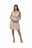 C-3143 IVORY COTTON SHORT DRESS 2026 collection