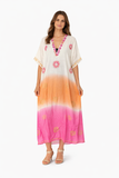 CH-1138 Pink long kaftan