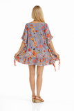 BIRD KAFTAN ( 2 COLORS - AQUA AND GRAY)