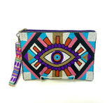 Beaded eye Clutch