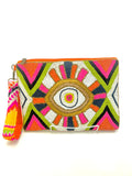 Beaded eye Clutch