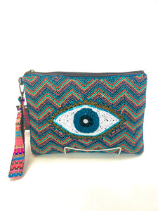 Beaded eye Clutch