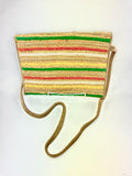 Natural and gold jute bag