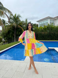 Yellow Boho dress - 2983