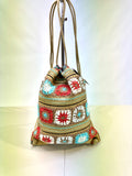 Crochet Jute backpack sac