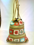 Crochet Jute backpack sac