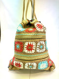 Crochet Jute backpack sac