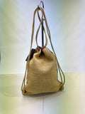 Crochet Jute backpack sac