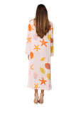KKG-2485 CORAL PRINT LONG ROBE 2026  collection