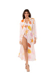KKG-2485 CORAL PRINT LONG ROBE 2026  collection
