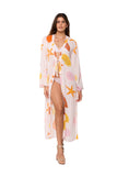 KKG-2485 CORAL PRINT LONG ROBE 2026  collection