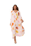 KKG-2487 CORAL PRINT LONG KAFTAN 2026  collection