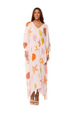 KKG-2487 CORAL PRINT LONG KAFTAN 2026  collection