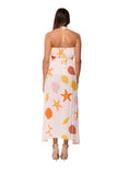KKG-2677 CORAL PRINT LONG KAFTAN 2026  collection