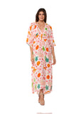 KKG-2813 CORAL PRINT LONG DRESS 2026  collection
