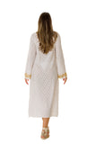 146 long embroidered tunic dress