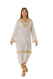 146 long embroidered tunic dress