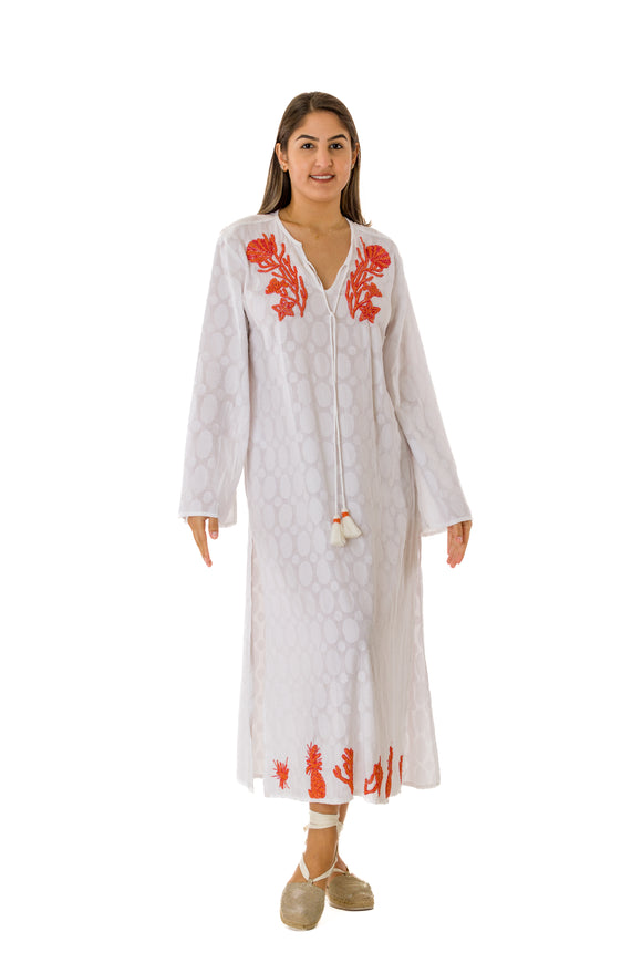 1489 long tunic embroidered