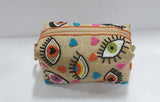 Boho beaded eye clutch