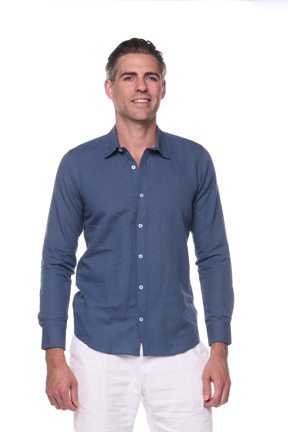 S- 124 LINEN  MEN SHIRT