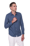 S- 124 LINEN  MEN SHIRT