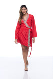 sd-157 embellished short robe