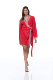 sd-157 embellished short robe