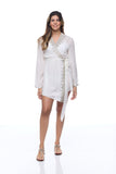 sd-157 embellished short robe