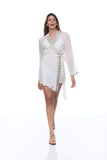 sd-157 embellished short robe