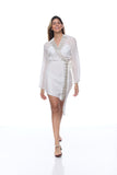 sd-157 embellished short robe