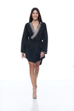 sd-157 embellished short robe