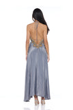 Gray  Princesa halter dress