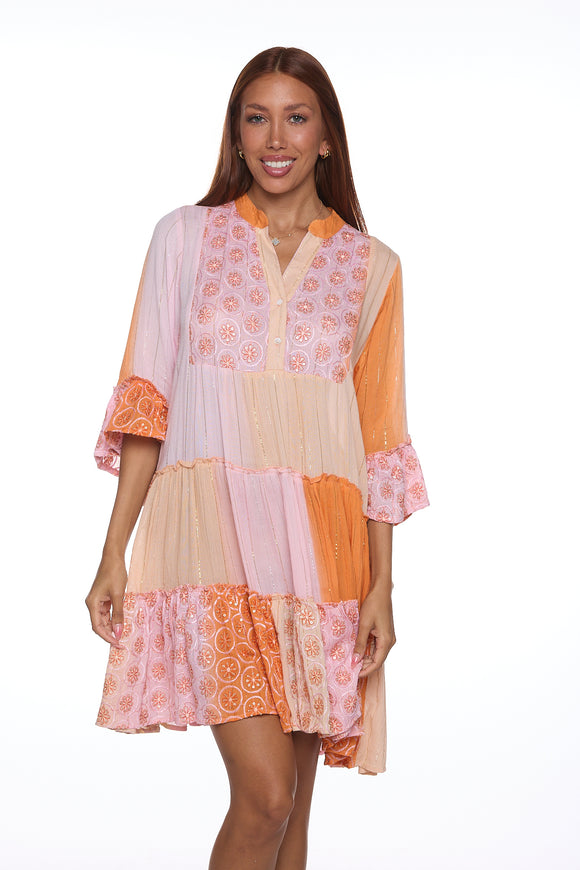 3453-ORANGE DRESS 2025 RANEE'S COLLECTION