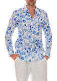 CHINOISERIE COLLECTION LINEN MEN SHIRTS